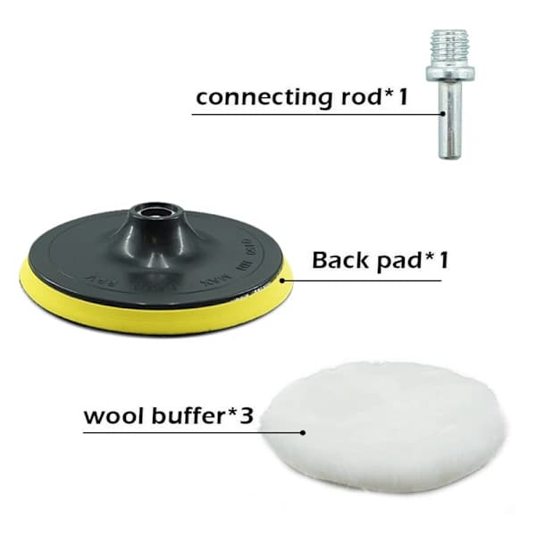 5 stk bilpoleringsputer voksesvamp malingspleieverktøy[CO]
