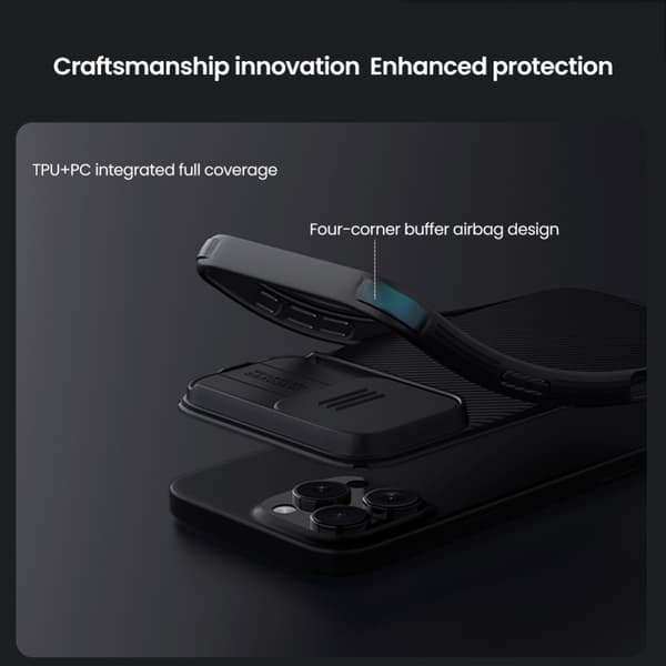 Nillkin CamShield Deksel iPhone 16 Pro Svart