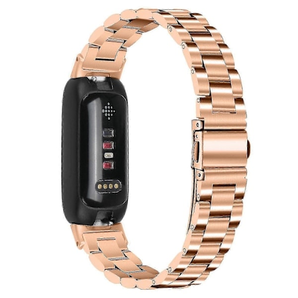 Ranneke Fitbit Inspire 3:lle Ruostumattomasta teräksestä 3 Helmen Vaihtoranneke Älykellolle - Täydellinen