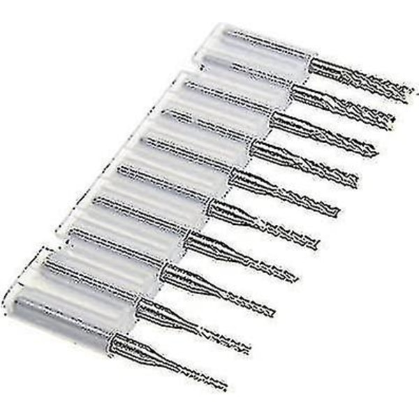 10 st Micro Drills Set Pcb Cnc Smycken Rotary Tool Press Fits Dremel Bits 0.8-3.0mm