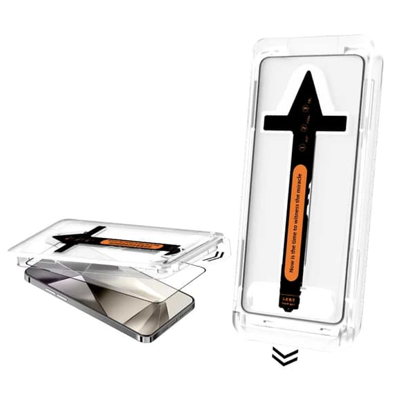 Easy Install Samsung Galaxy S24 Screen Protector HD Tempered Glass