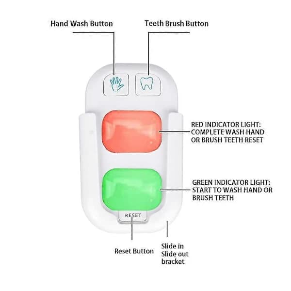 Håndvask- og tannbørstetimer for barn LED Håndvask-/børstetimer for barn A