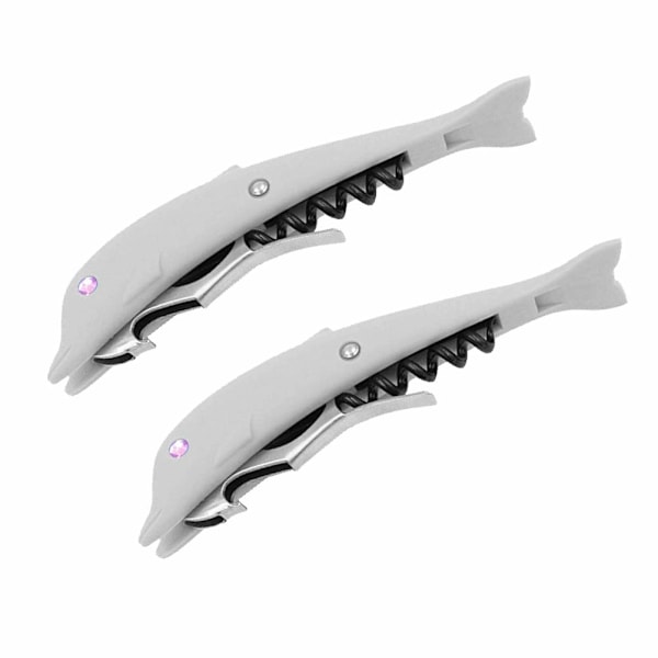 Boksåpnerflasker, ølflaskeåpner rødvinflaskeåpner multifunksjonsflaskeåpnerverktøy (Dolphin 2stk)