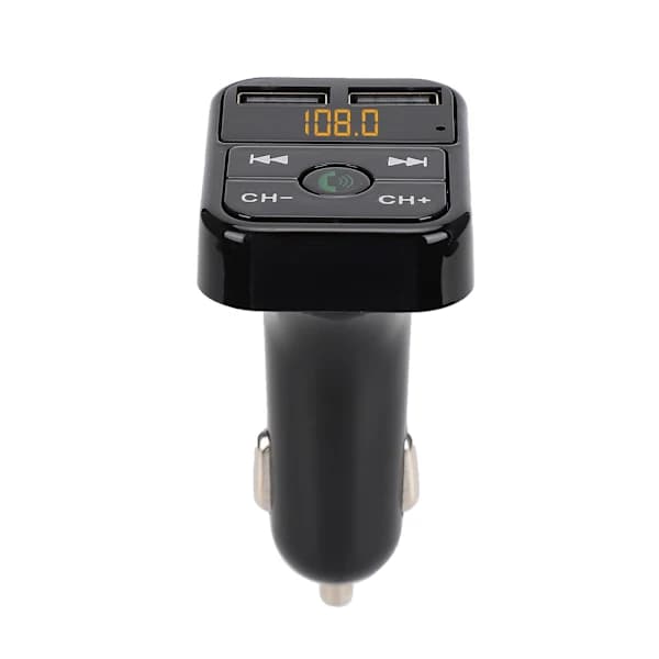 B2 MP3 Auto Bluetooth Handsfree Autosoitin FM-lähetin USB-lataus (Musta)[co]