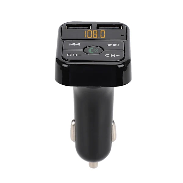 B2 MP3 Bil Bluetooth Håndfri Bilstereo FM-sender USB-opladning (Sort)[co]