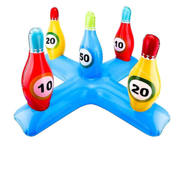 Inflatable Pool Basketball Toy Set, Floating Swimming Ring & Beach Ball Toss Game Summer Party Fun Favors Water Fighting Games