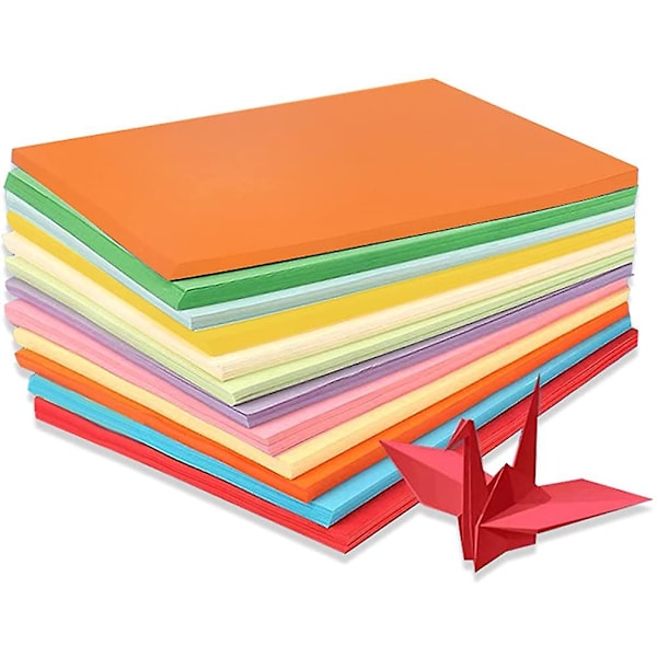 Farget papir A4 Farget papir 100 ark Farget A4 pakke assortert 70gsm