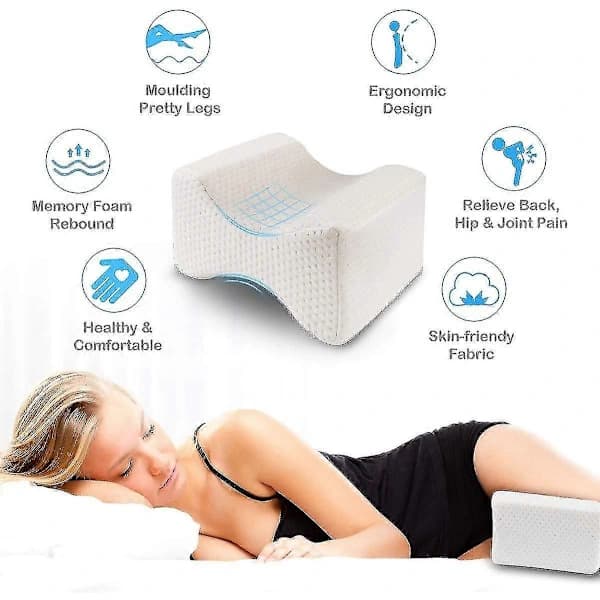 Knæpude til sidesovere Memory Foam Benpude til hoftesmerter