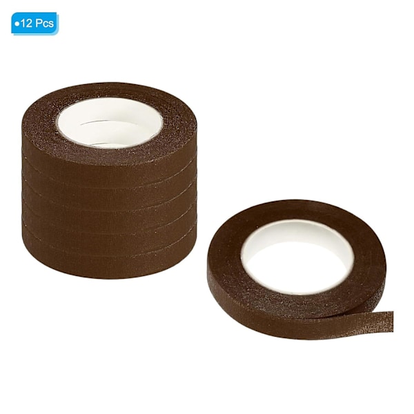 Blomstertejp (30 yards, 12 rullar) - Kaffe färg