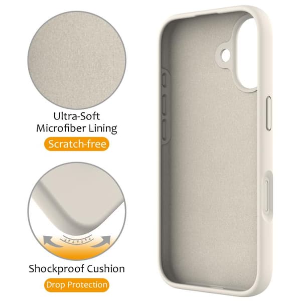 iPhone 17 Deksel - Flytende Silikon med MagSafe Magnetisk Ringholder