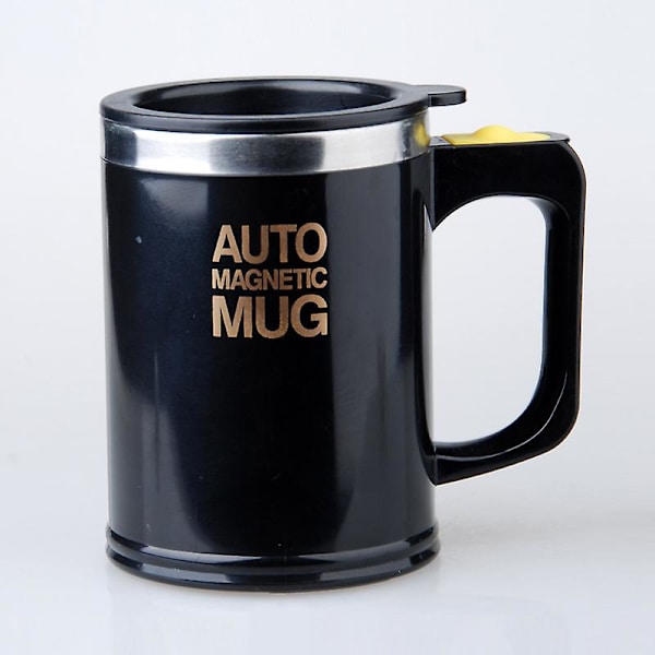 Självrörande kaffemugg - Automatisk blandningsmugg i rostfritt stål - För att röra om kaffe, te, varm choklad, mjölk, proteinshake, perfekt för kontoret, skolan, gymmet, hemmet - 500 ml