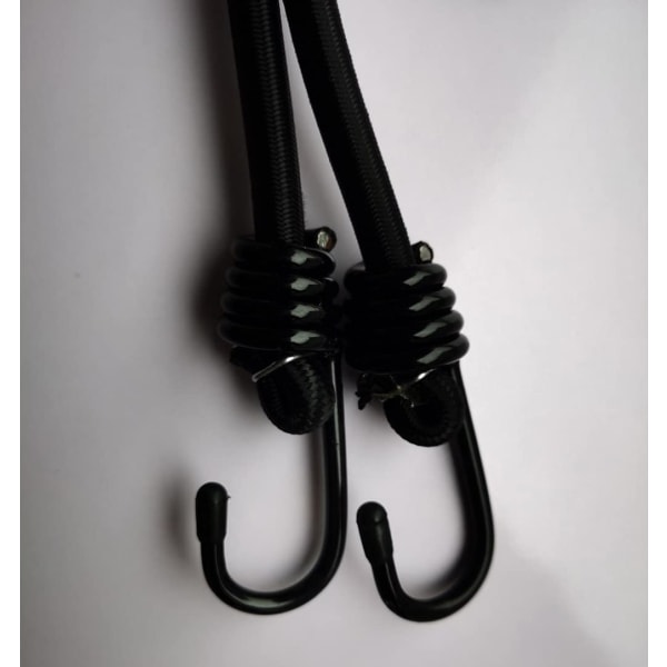 8 stycken elastiskt rep, svart, 6 mm * 24 cm