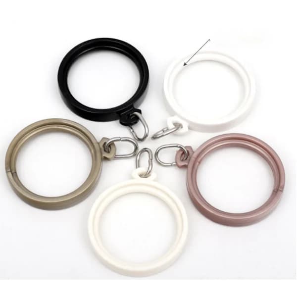Gardinringe - 4,3 cm ring til gardinkrogstifter, sæt med 20 - Rosaguld[co]