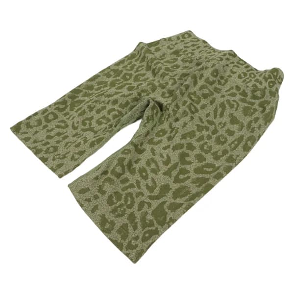 Högmidjade Yogashorts Butt Lifting Leopardtryck Sport Biker Shorts för Löpning[co]