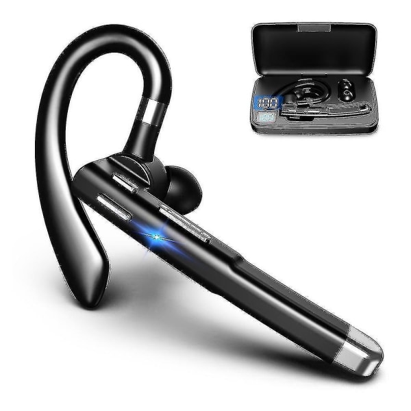 Bluetooth Headset For Cell Phone, V5.1 Bluetooth Wireless Earpiece Headset With Cvc 8.0 Noise Canceling Microphone