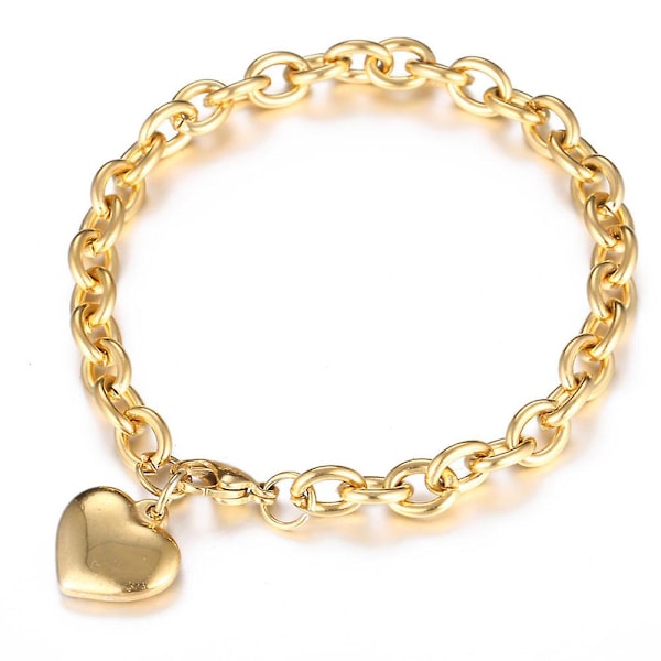 Collection Sterling Sølv Hjerte Tag Armbånd, 7,5\"-3pack