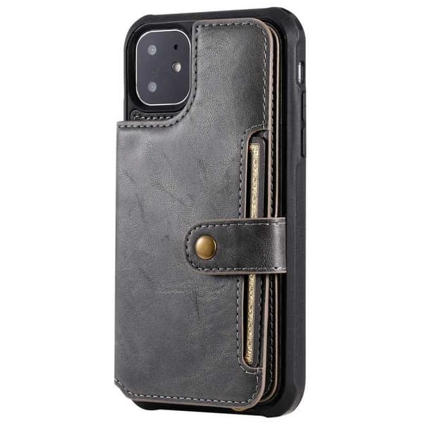 iPhone 12 Multifunctional Card Holder 5-SLOT Winston Svart black