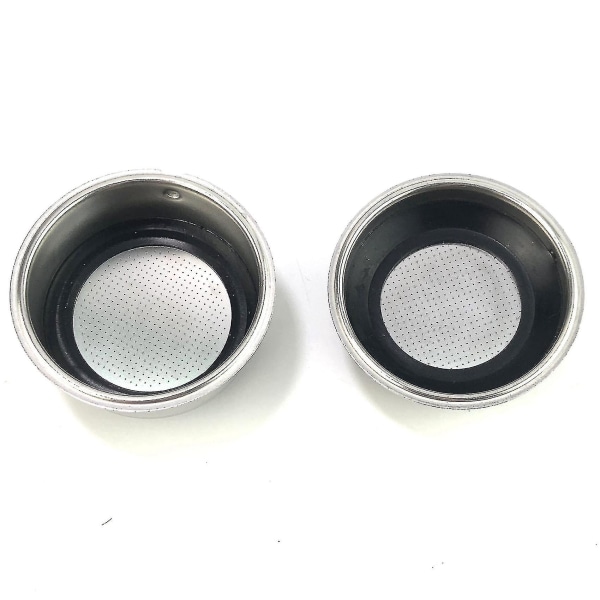 Löstagbar kaffefilterkorg i rostfritt stål, sil, kaffemaskintillbehör, kontor (2-pack) lin