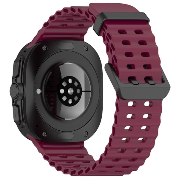 Galaxy Watch Ultra 47 mm Armband Vågmönster Vinröd