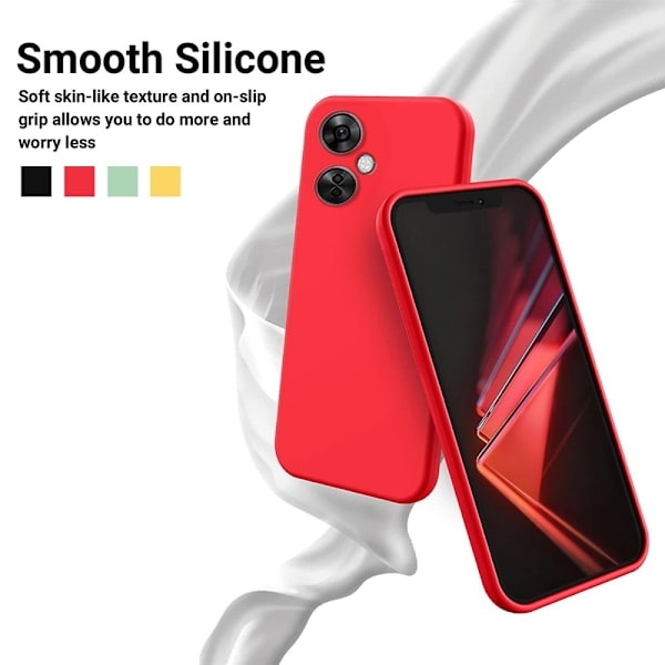 OnePlus Nord CE 3 Lite 5G Kuori Nestemäinen Silikoni Punainen