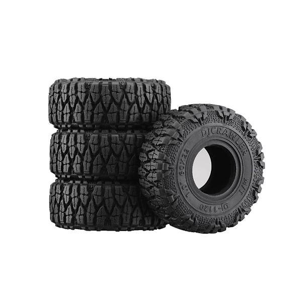 4 kpl 60 mm 1,0 tuuman superpehmeät renkaat 1/18 1/24 Rc-ryömintäautoon Axial Scx24 Ax24 Trx4m Fms Fcx24