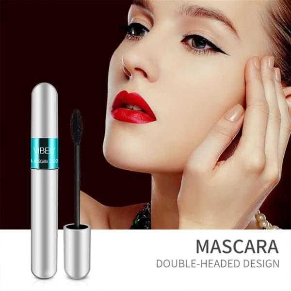 4d Silk Fiber Eye Black Double Head Mascara 1 1