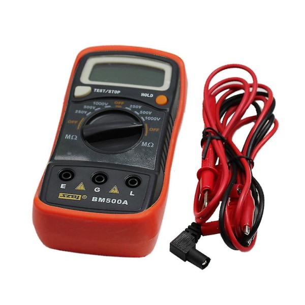 Bm500a 1000v 1999m Digital Isolationsmotstandstester Meter Megohmmeter Megger