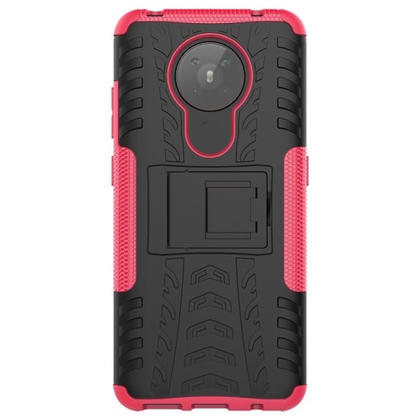 Nokia 5.3 - Ultimativt Stødsikkert Cover med Støtte - Rosa Pink Rosa