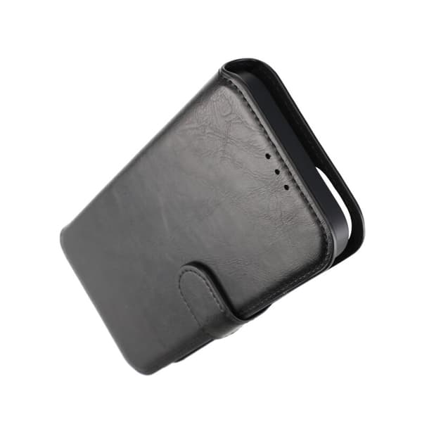iPhone 15 Plus Wallet Case Magnet Rvelon - Black Svart black