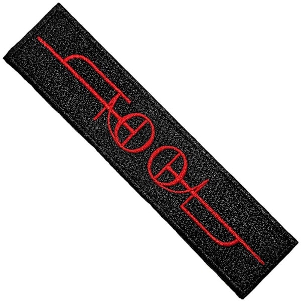 Tool Fear Inoculum Vævet Logo Strygemærke En Størrelse Sort/Rød Black/Red One Size