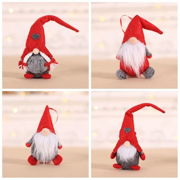 Juldekoration Julgran Hängande Plysch Tomte Docka A[CO]