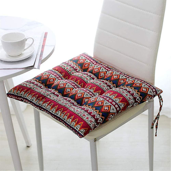 Set med 2 sittdynor, dynor, stolsdynor, sittskydd 40x40 cm, trädgårdsstolsdynor, sittskydd trädgård, balkong terrass (mellanslag)