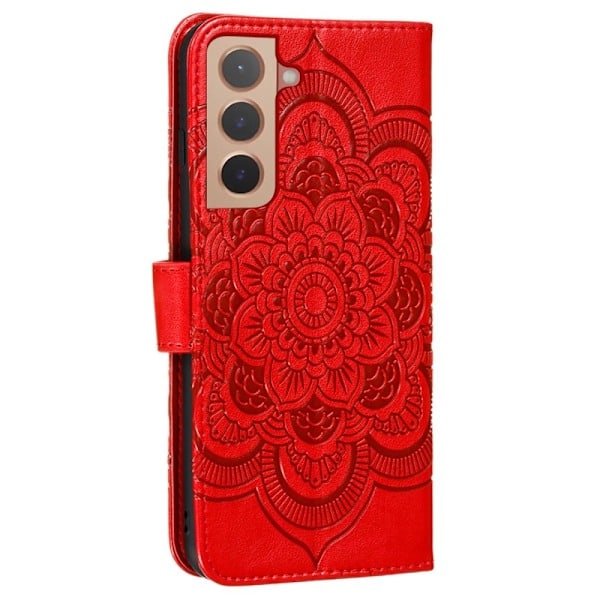 Samsung Galaxy S22 Plus Skal Mandala Blomma Röd