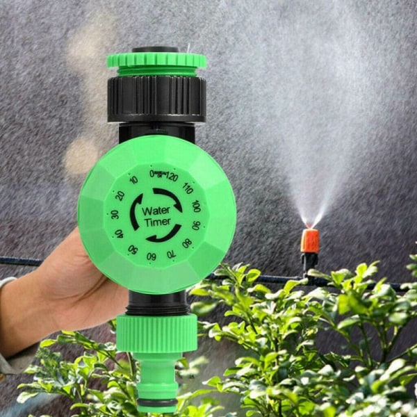 2 timmar trädgårdsautomatisk bevattning Timer Mekanisk vattentimer Trädgårdsbevattningssystem Controller, trädgårdsskötsel Odla vattning,