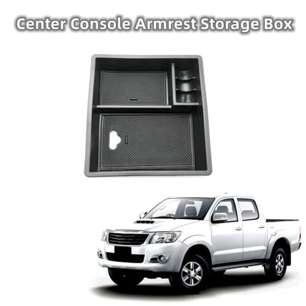 Midtkonsoll Organizer Armlene Oppbevaringsboks Rom for Fortuner 2004-2014 Biltilbehør[co]