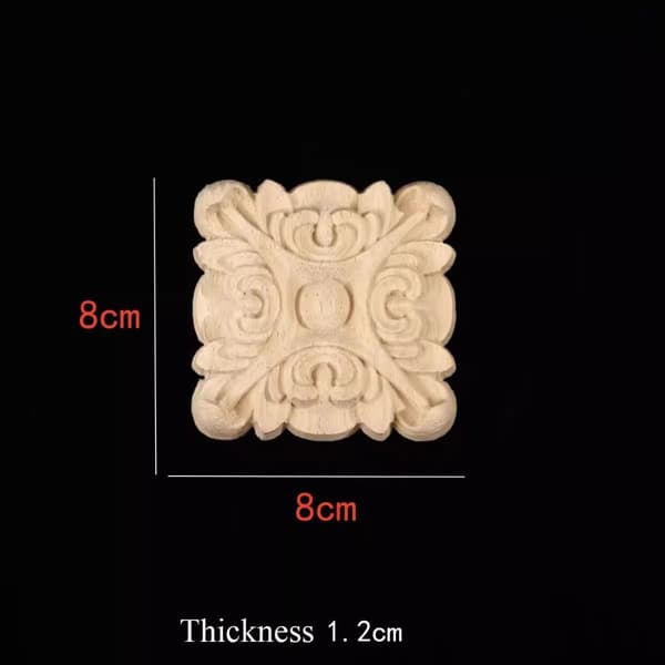 Træskårne håndværk Træfigurer Håndværk 12X1.2CM8 8 12x1.2cm