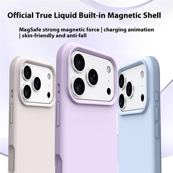 iPhone 17 Pro Max Tynt Silikondeksel - Hvit Vit white