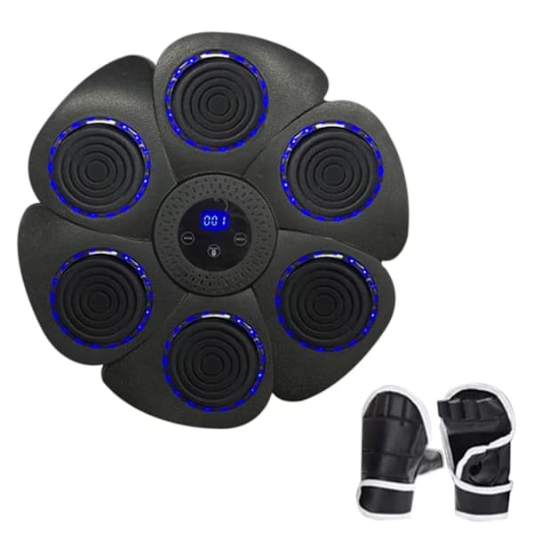 Smart Musik Boxningsmaskin Väggmontering Bluetooth-kompatibel Träningsutrustning Med Boxningshandskar Svart Black Wind Car Model[CO]