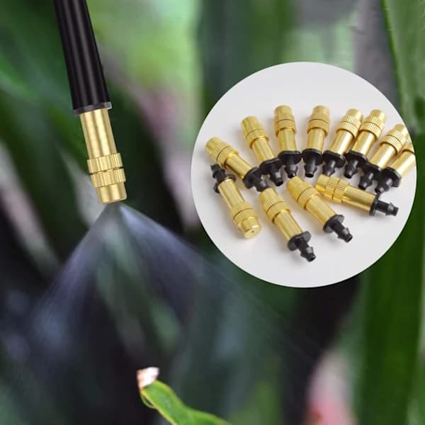 30 stycken justerbara koppar-atomiseringsmunstycken droppbevattningsspruta 4/7mm atomisering mikrospidare[CO]
