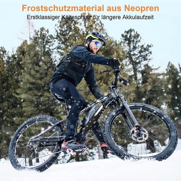Protective cover for e-bike battery with reflective pattern