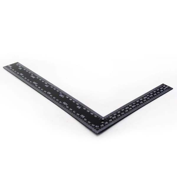 S&S Products 20 x 30 cm Steel Angle Set with Ruler L 300 mm