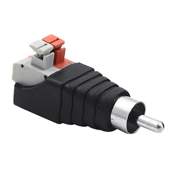 1 Pari Universaali Kaiutinjohto Kaapeli Audio Uros Rca Jack Liitin Adapteri-YNP