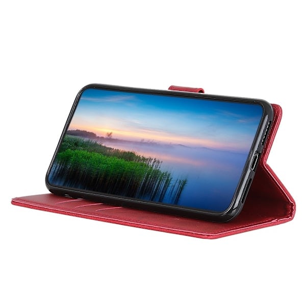 Samsung Galaxy A03 Etui Solid Læder Rød