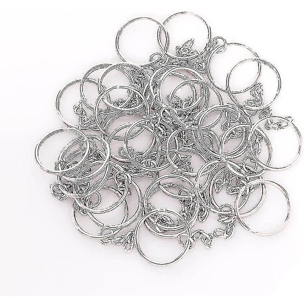 Nøkkelring Dusker, 150stk Bulk Nøkkelring Sett Inkluderer 50stk Dusker Til Håndverk, 50stk Nøkkelring Ringer Til Akryl Nøkkelring