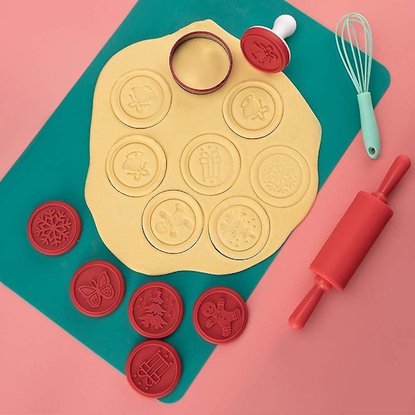 Søte silikon kjeks stempler sett - Kjeks kutter Fondant månekake form