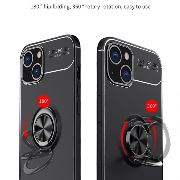 iPhone 13 - Ring Skal - Rød