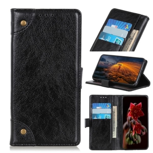 Sony Xperia 10 IV Deksel Messing Dekor Svart