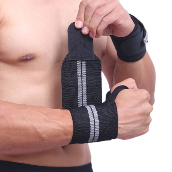 1 Par Armband Handledsstöd Tyngdlyftning Gym Träning Handled