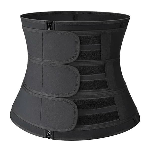 Neopren Lynlås Kvinde Shapewear Elasticitet Postpartum Recovery Sort 2XL[CO]