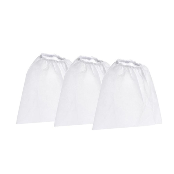 10 st Dammsugarpåsar för Naglar, Non-woven, Dammsugarpåse för Nagelkonst, Vit